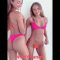 thong bikini try on Monica Corgan @monicacorgan and @yevaleva