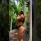Taiwanese Woman Thong Bikini Outdoor Shower